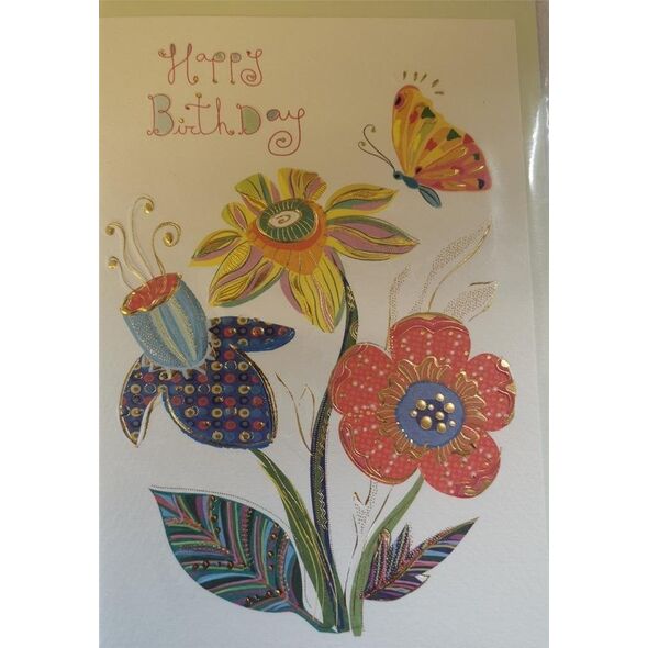 Turnowsky Karnet B6 + koperta MO8301X1 Kwiaty i motyl