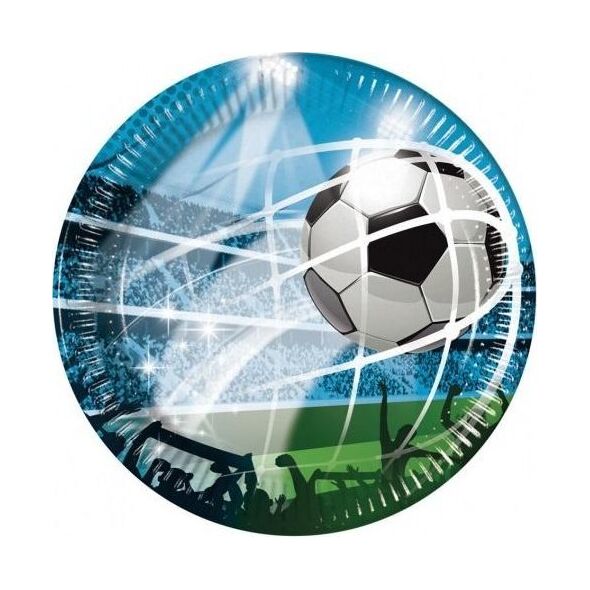 GoDan Talerzyki papierowe Soccer Fans 23cm 8szt