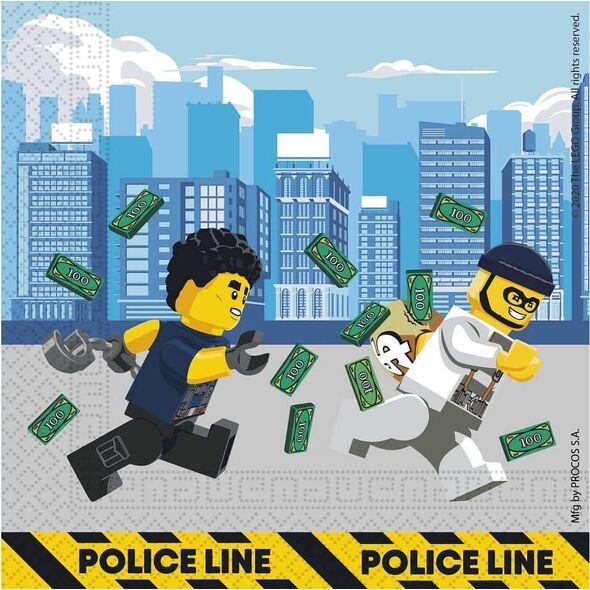 GoDan Serwetki papierowe Lego City 33x33cm 20szt