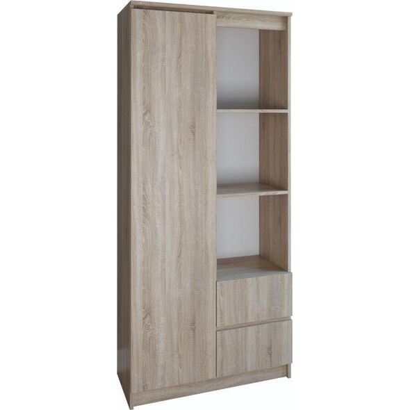 Topeshop REGAŁ RS-80 BILY - DĄB SONOMA
