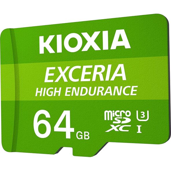 Karta Kioxia Exceria High Endurance MicroSDXC 64 GB Class 10 UHS-I/U3 A1 V30 (LMHE1G064GG2)