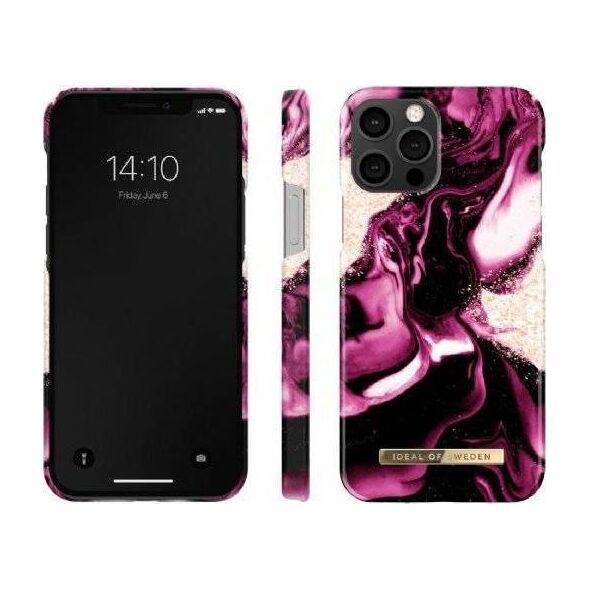 iDeal Of Sweden IDEAL OF SWEDEN IDFCAW 21-I2061-319 IPHONE 12/12 PRO CASE GOLDEN RUBY MARBLE