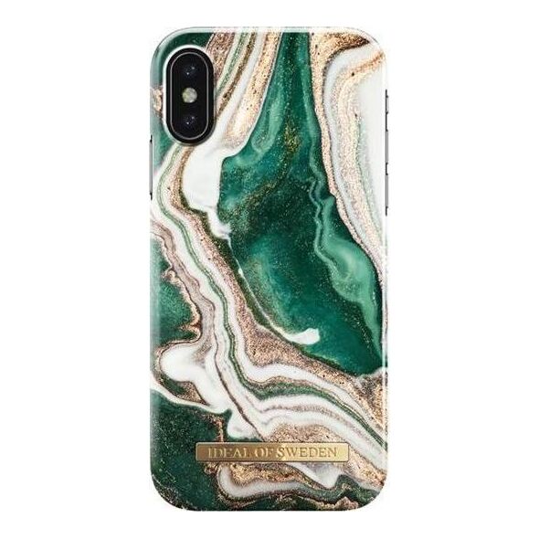 iDeal Of Sweden CASE ETUI iDEAL OF SWEDEN IDFCAW18-18-98 GOLDEN JADE MARBLE IPHONE X/XS