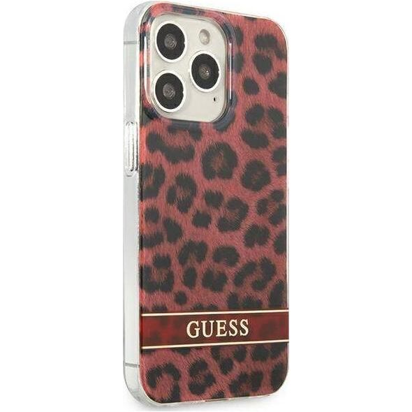 Guess Guess GUHCP13LHSLEOR iPhone 13 Pro / 13 6,1" czerwony/red hardcase Leopard