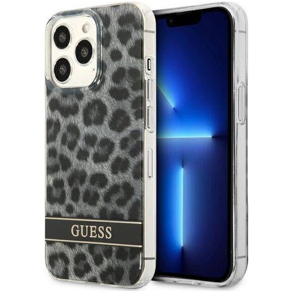 Guess Guess GUHCP13LHSLEOK iPhone 13 Pro / 13 6,1" szary/grey hardcase Leopard
