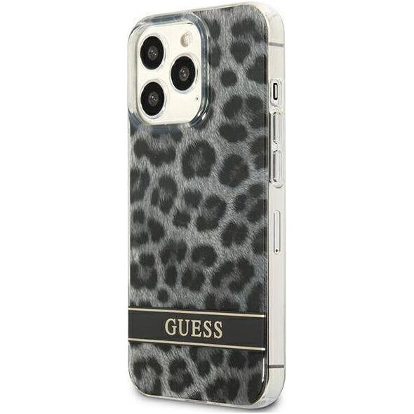Guess Guess GUHCP13LHSLEOK iPhone 13 Pro / 13 6,1" szary/grey hardcase Leopard