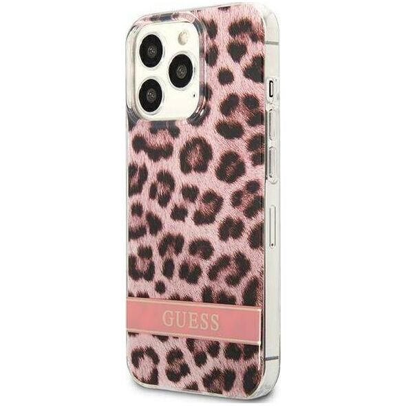 Guess Guess GUHCP13LHSLEOP iPhone 13 Pro / 13 6,1" różowy/pink hardcase Leopard