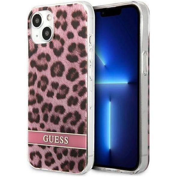 Guess Guess GUHCP13SHSLEOP iPhone 13 mini 5,4" różowy/pink hardcase Leopard