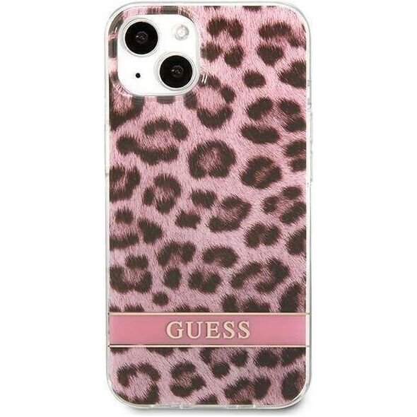 Guess Guess GUHCP13SHSLEOP iPhone 13 mini 5,4" różowy/pink hardcase Leopard