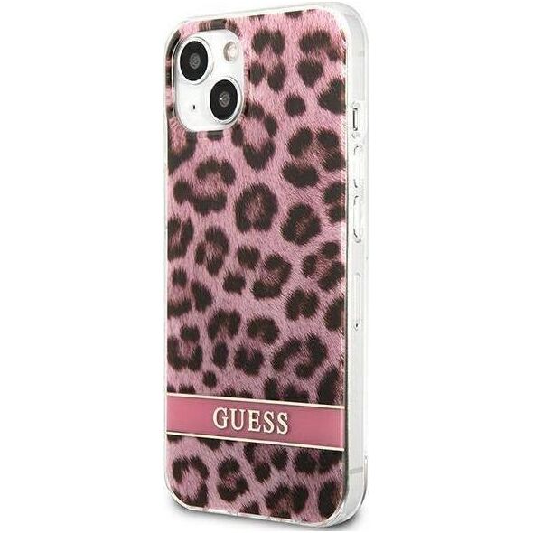 Guess Guess GUHCP13SHSLEOP iPhone 13 mini 5,4" różowy/pink hardcase Leopard