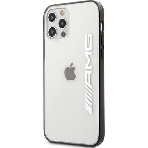 Mercedes AMG AMHCP12LAESLBK iPhone 12 Pro Max transparent hardcase Metallic Painted