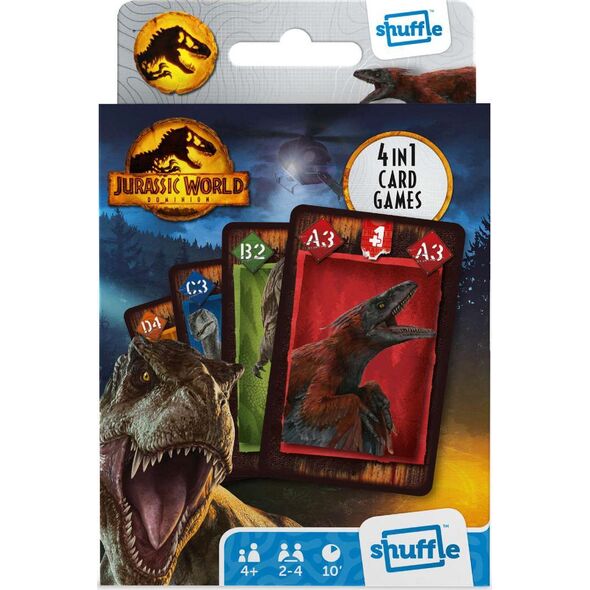 Cartamundi Karty do gry Jurassic World 4w1