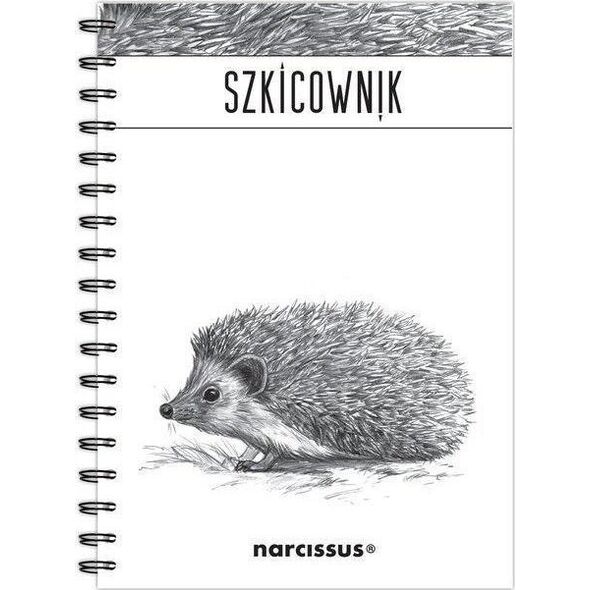 Narcissus Szkicownik B5/60K na spirali - Jeż