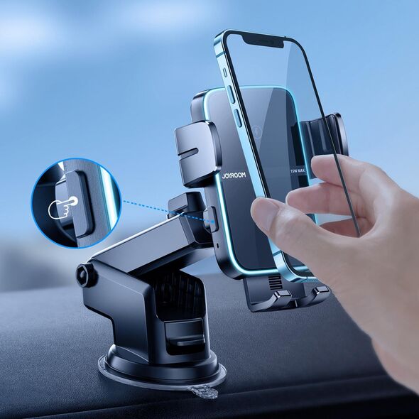 Joyroom JOYROOM JR-ZS246 DASHBOARD CAR MOUNT WIRELESS CHARGER 15W BLACK