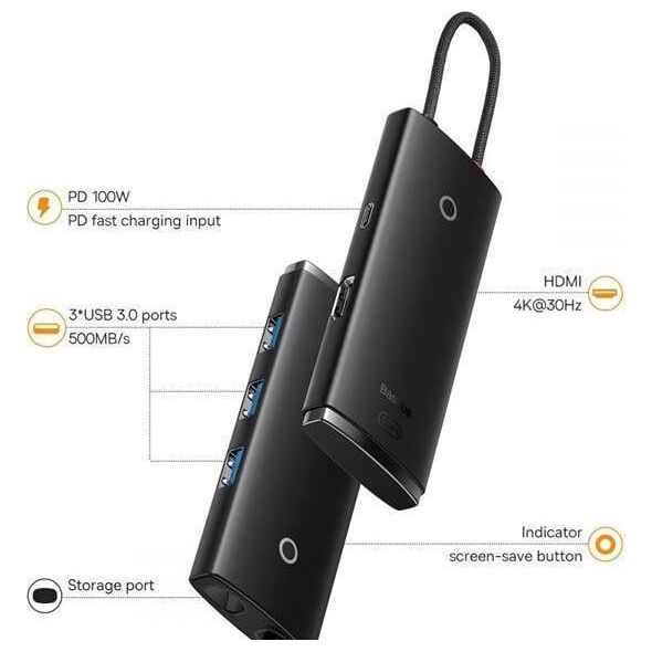 Stacja/replikator Baseus USB-C (BS-OH018)