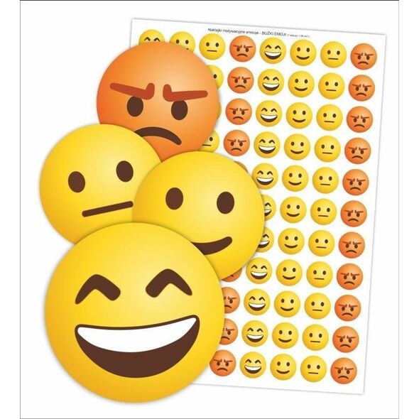 LearnHow Naklejki motywacyjne - Emotki 88 szt.