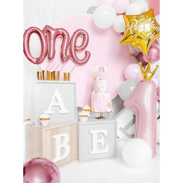 PartyDeco Balon foliowy Gwiazdka - Mam Roczek, 48cm, złoty one size