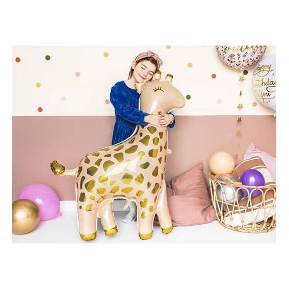 PartyDeco Balon foliowy Żyrafa, 80x102cm, mix one size