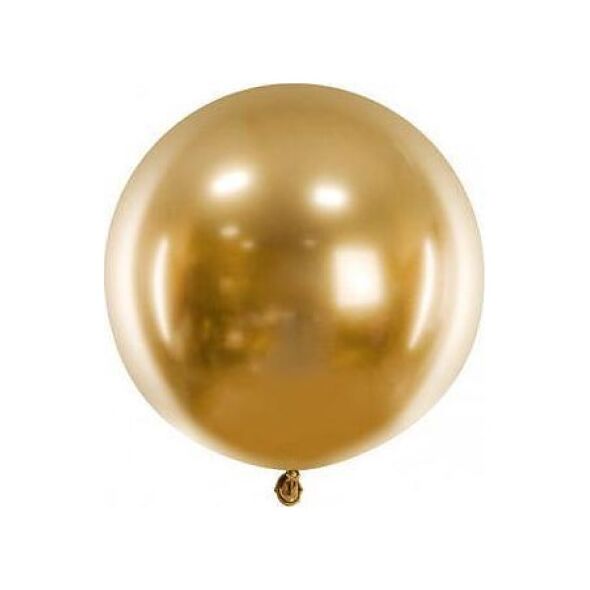 PartyDeco Balon okrągły Glossy 60cm, złoty one size