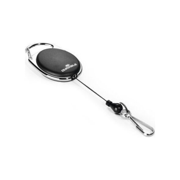 Durable Mechanizm ściągający z metalowym klipem 80cm DURABLE JOJO STYLE 832701 czarny