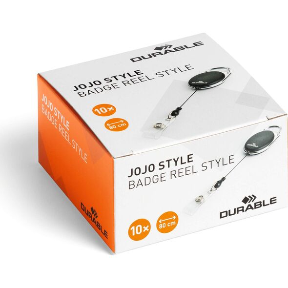 Durable Mechanizm ściągający z metalowym klipem 80cm DURABLE JOJO STYLE 832402 biały