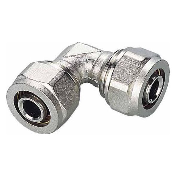 KOLANO PEX-AL-PEX CHROM 16*16 PODWÓJNE