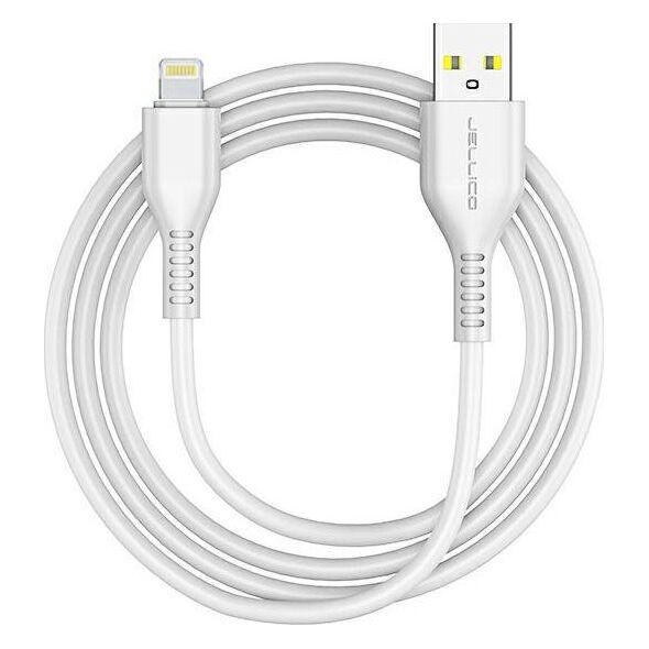 Kabel USB Jellico USB-A - Lightning 1 m Biały (6972310641195)