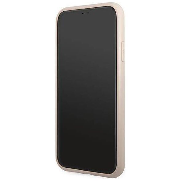 Guess Guess GUHCN61G4GFPI iPhone 11 6,1" różowy/pink hard case 4G Metal Gold Logo