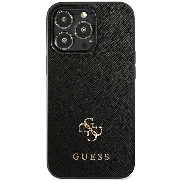 Guess Guess GUHCP13LPS4MK iPhone 13 Pro / 13 6,1" czarny/black hardcase Saffiano 4G Small Metal Logo
