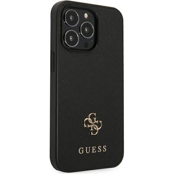 Guess Guess GUHCP13LPS4MK iPhone 13 Pro / 13 6,1" czarny/black hardcase Saffiano 4G Small Metal Logo