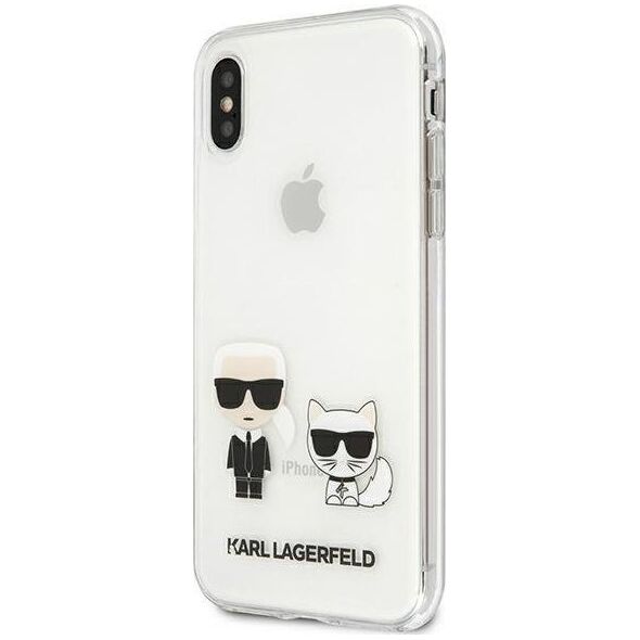 Karl Lagerfeld Karl Lagerfeld KLHCI65CKTR iPhone Xs Max hardcase Transparent Karl & Choupette