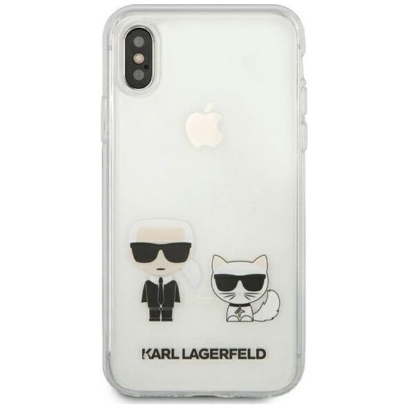 Karl Lagerfeld Karl Lagerfeld KLHCI65CKTR iPhone Xs Max hardcase Transparent Karl & Choupette