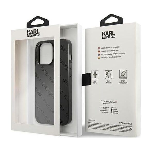 Karl Lagerfeld Karl Lagerfeld KLHCP13LPTLK iPhone 13 Pro / 13 6,1" hardcase czarny/black Perforated Allover