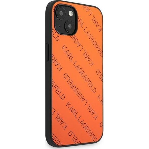 Karl Lagerfeld Karl Lagerfeld KLHCP13MPTLO iPhone 13 6,1" hardcase pomarańczowy/orange Perforated Allover