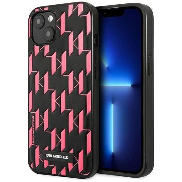 Karl Lagerfeld Karl Lagerfeld KLHCP13SMNMP1P iPhone 13 mini 5,4" hardcase różowy/pink Monogram Plaque