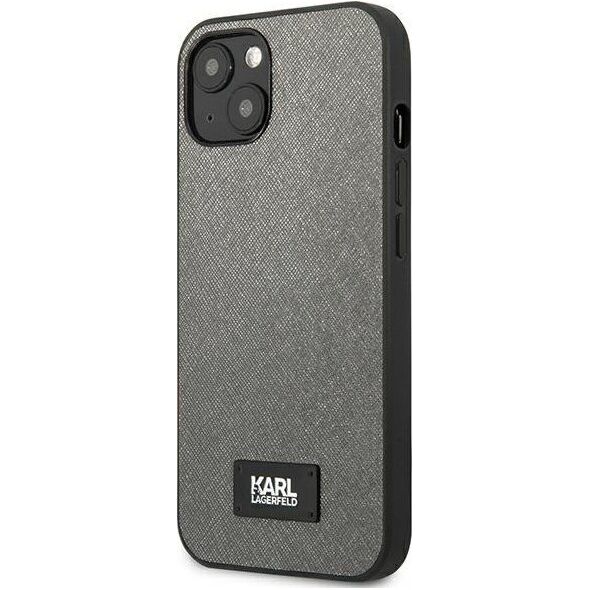 Karl Lagerfeld Karl Lagerfeld KLHCP13SSFMP2DG iPhone 13 mini 5,4" hardcase srebrny/silver Saffiano Plaque