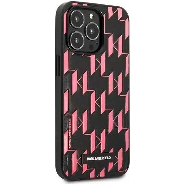 Karl Lagerfeld Karl Lagerfeld KLHCP13XMNMP1P iPhone 13 Pro Max 6,7" hardcase różowy/pink Monogram Plaque