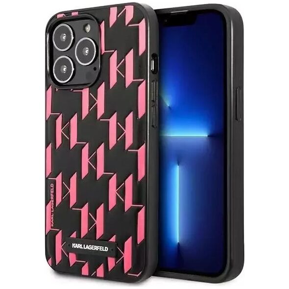 Karl Lagerfeld Karl Lagerfeld KLHCP13XMNMP1P iPhone 13 Pro Max 6,7" hardcase różowy/pink Monogram Plaque