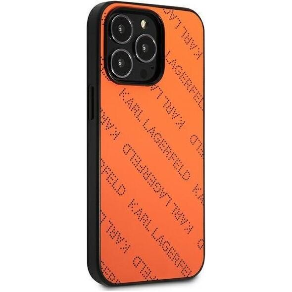 Karl Lagerfeld Karl Lagerfeld KLHCP13XPTLO iPhone 13 Pro Max 6,7" hardcase pomarańczowy/orange Perforated Allover