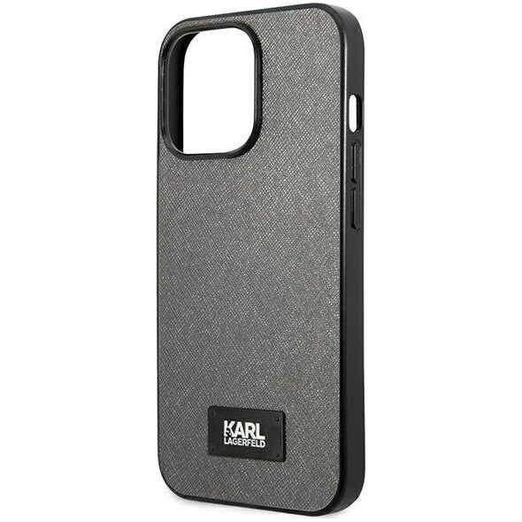 Karl Lagerfeld Karl Lagerfeld KLHCP13XSFMP2DG iPhone 13 Pro Max 6,7" hardcase srebrny/silver Saffiano Plaque