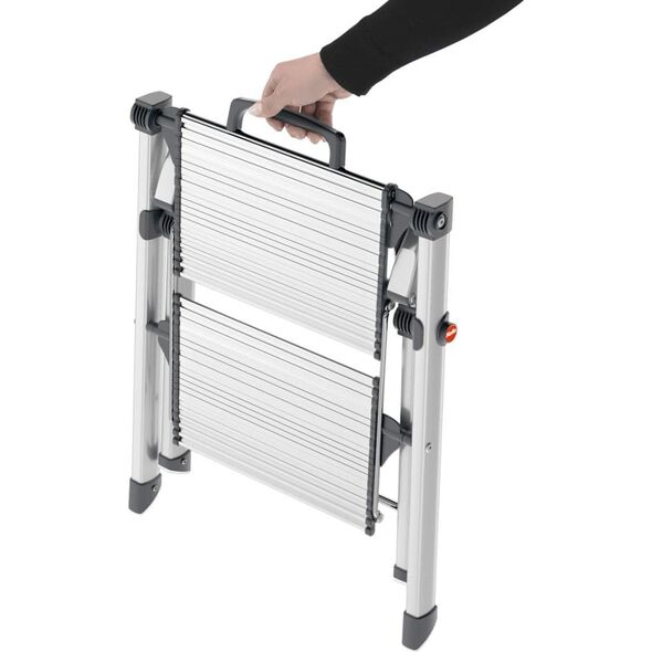 Hailo Hailo Drabinka 2-stopniowa Mini Comfort, 45 cm, aluminium, 4310-100