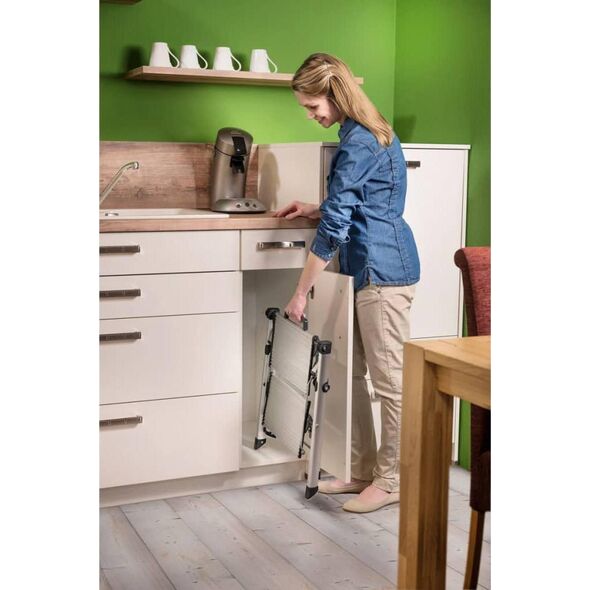 Hailo Hailo Drabinka 2-stopniowa Mini Comfort, 45 cm, aluminium, 4310-100