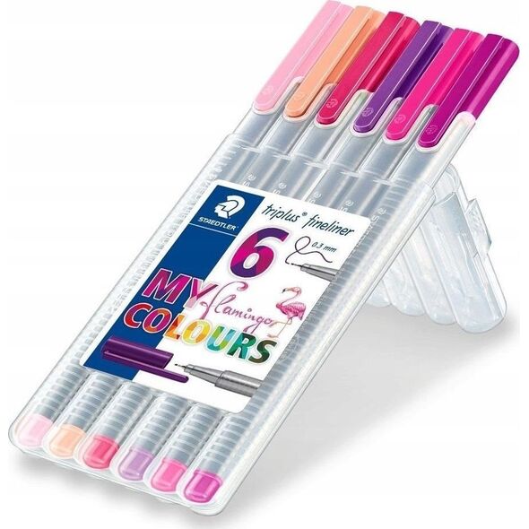 Staedtler Cienkopis Triplus Flamingo 6 kolorów STAEDTLER