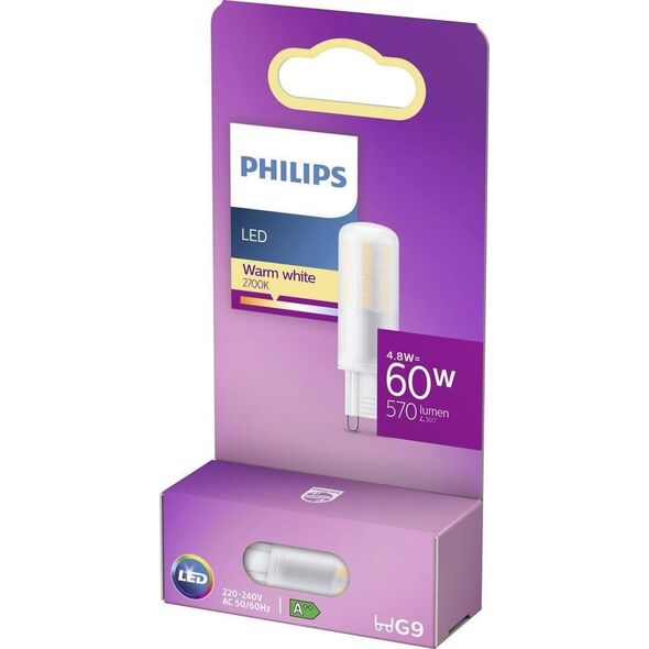 Philips Żarówka LED Philips, G9, 4.8W, 570lm, 2700K
