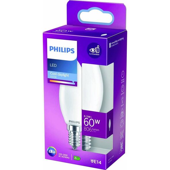 Philips Żarówka LED Philips E14, 4.3W, 470lm, 2700K 3 szt.