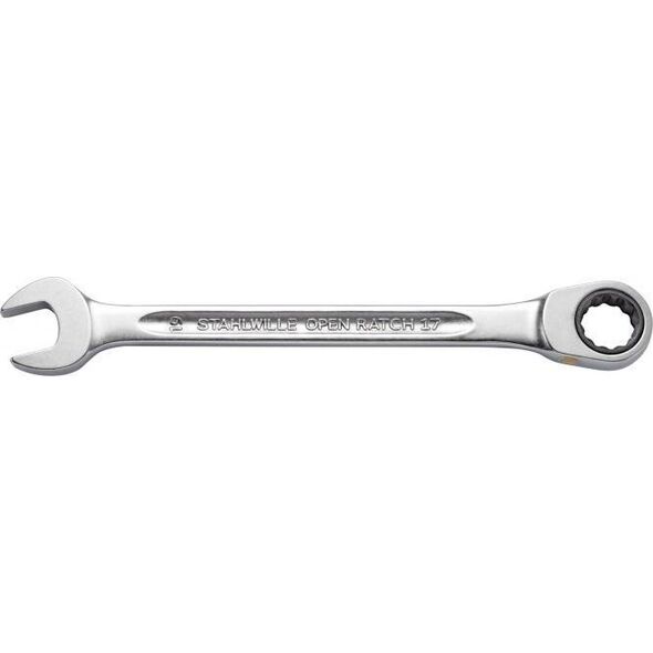 Stahlwille Klucz płasko-oczkowy z grzechotką 10mm, płaski