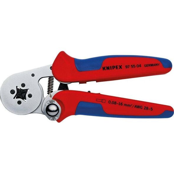 Knipex Szczypce dźwigniowe do zagniatania 97 55 04
