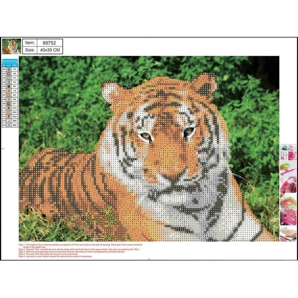Centrum Mozaika diamentowa 5D 30x40cm Tiger 89752