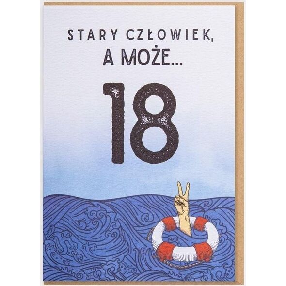 Nadwyraz.com Karnet Urodziny - Stary człowiek, a może... 18