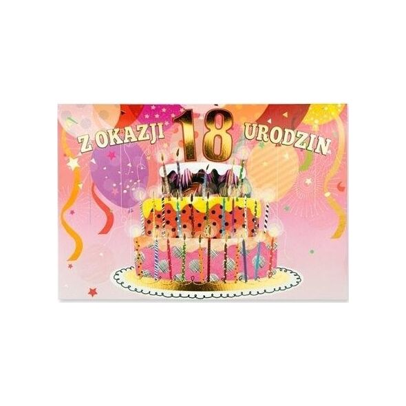 Pan Dragon Karnet B6 Urodziny 18